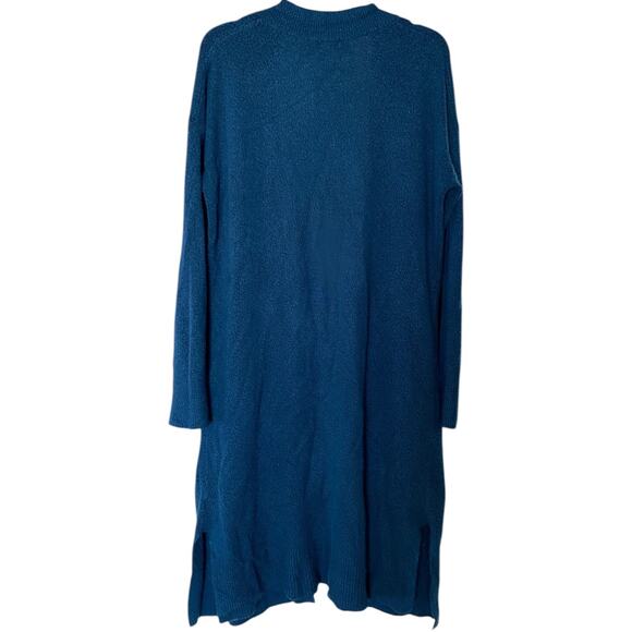 Halogen Open Front Longline Turquoise Cardigan size Small - Picture 2 of 4